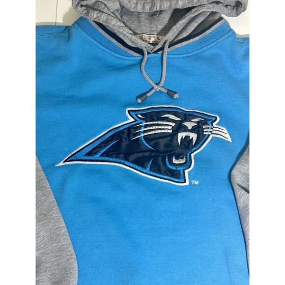 Vintage Starter Carolina Panther NFL Hoodie Sweatshirt Embroidered Men XL - Picture 2 of 12